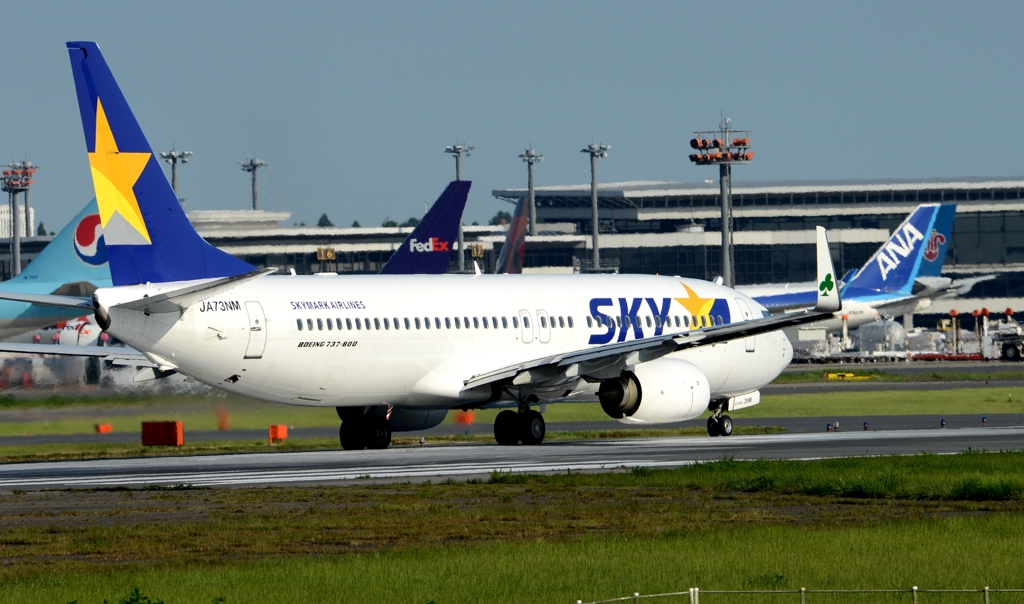 出発（210）SKY 737-800 ｸﾛｰﾊﾞｰ