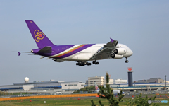 Thai A380-841 HS-TUF着陸  
