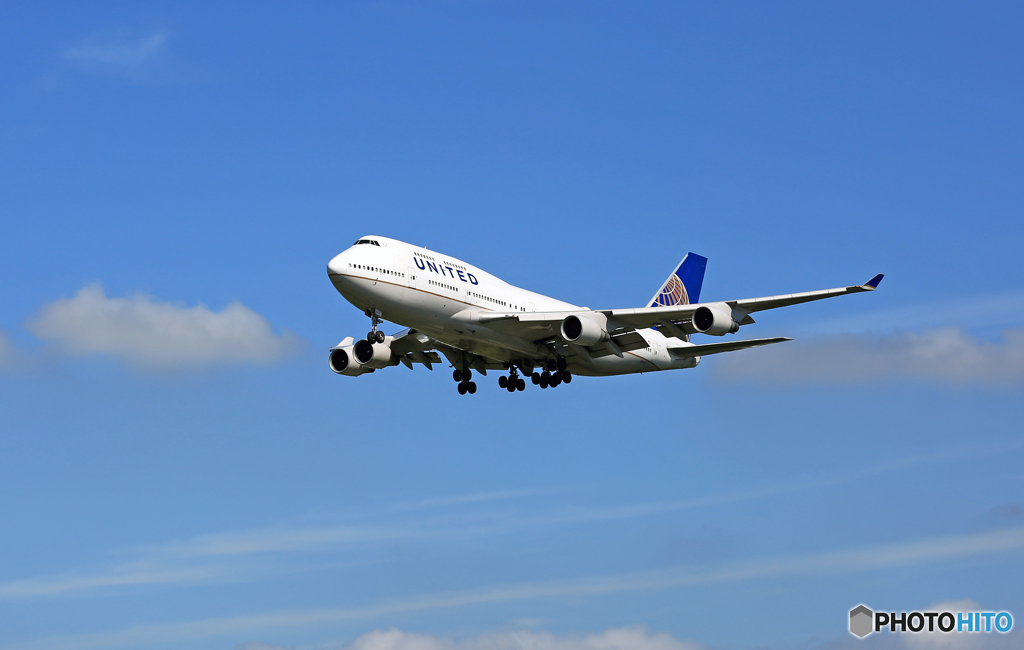 着陸 UNITED 747-400 N179UA