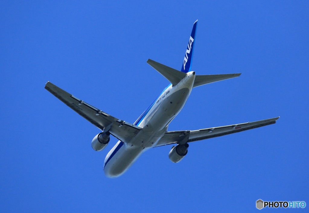 ANA 767-381 JA611A 離陸　