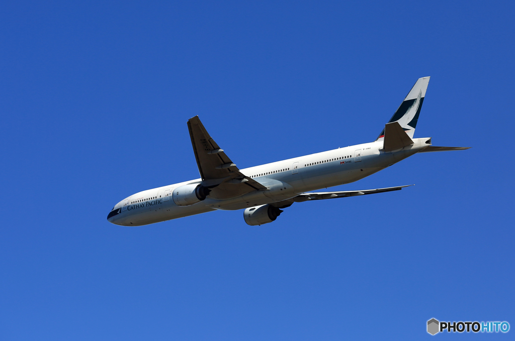 「すかい」 Cathay 777-367 B-HNQ離陸