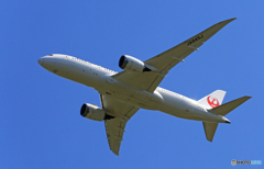 「青い空」 JAL 787-8 JA815J出発 