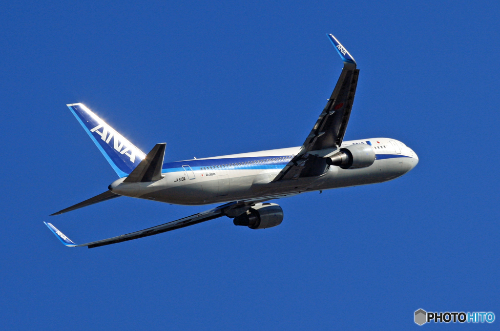 ANA 767-300 JA619A 飛行　
