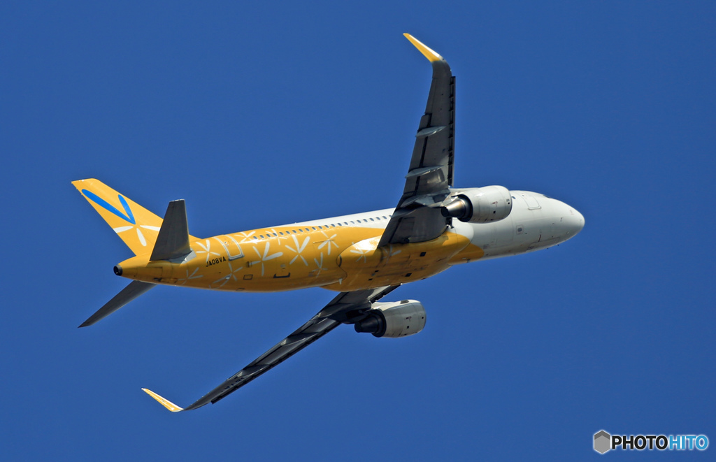 バニラ A320-214 JA08VA 離陸　