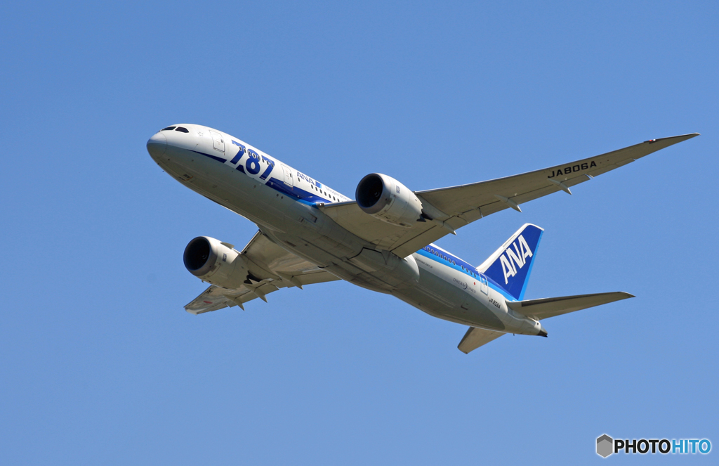 「ぶるー」 ANA 787-8 JA806A飛び立ち 