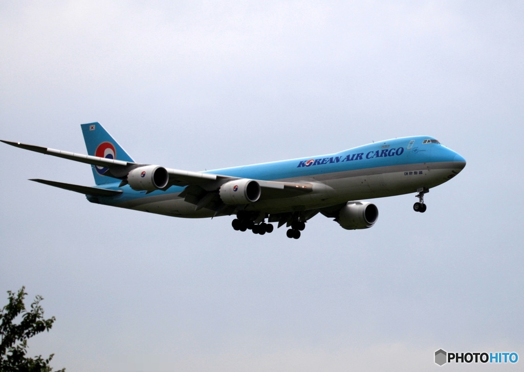 KOREAN Cargo 747-8F 着陸　