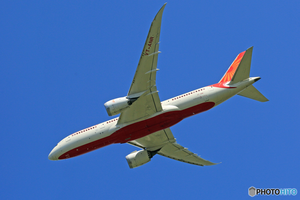 「青い空」が一番 Air India 787-8 VT-ANR