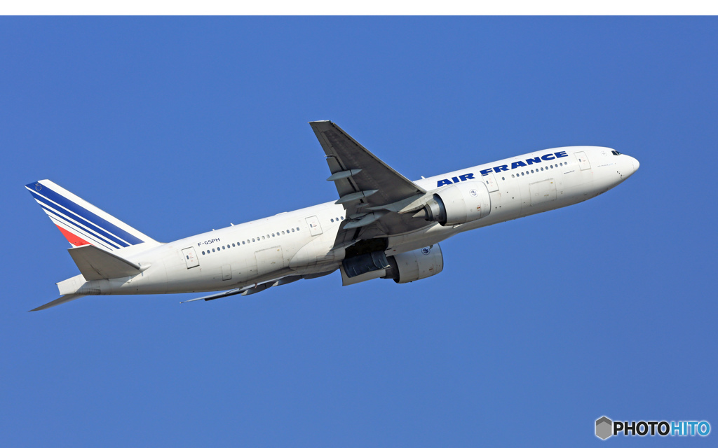 離陸　Air France 777-228 F-GSPH