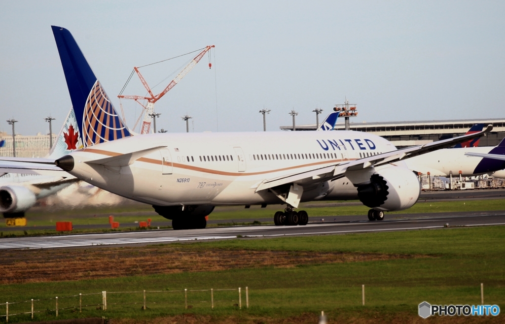 UNITED 787-8 出発　