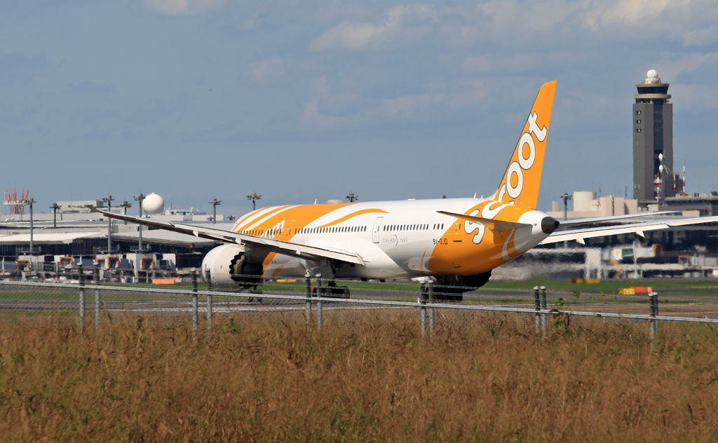 Scoot 787-9 9V-OJD 離陸