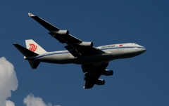 離陸（185）Air China 747-400P 