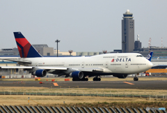 「はれー」 DELTA 747-400 N662US 離陸 「はれー」 DELTA 747-400 N662US 離陸