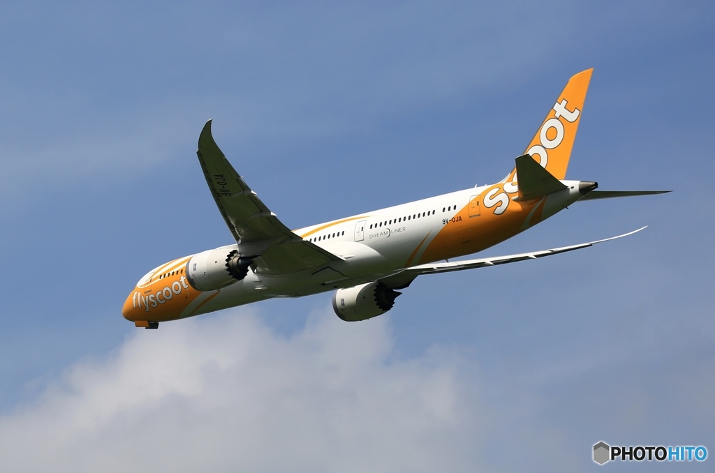 離陸　Scoot 787-9 