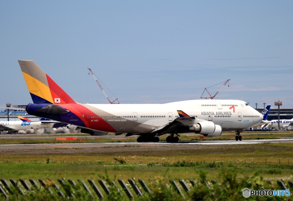 ASIANA 747-400 離陸　