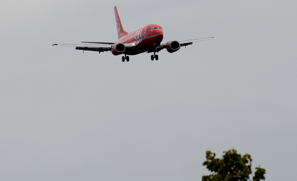 着陸（2-1）SAT AURORA 737-5L9 　　