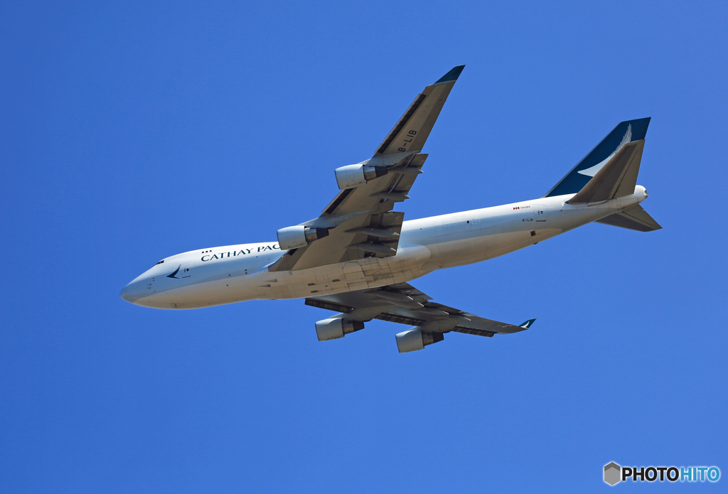 「青空」Cathay Cargo 747-467F B-LIBジャンボ保存委員会