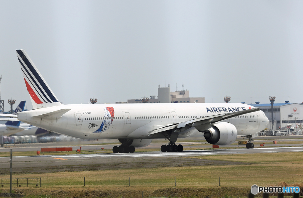 「すかい」 Air France 777-328 F-GSQI Takeoff