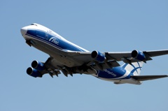 AB Cargo 747-46NF 離陸
