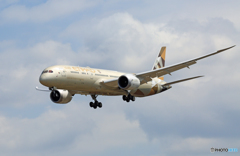 「☁雲」 Etihad 787-9 A6-BLC 着陸 「☁雲」 Etihad 787-9 A6-BLC 着陸