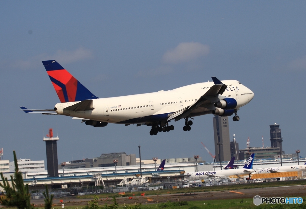 DELTA ７４７ジャンボ機　