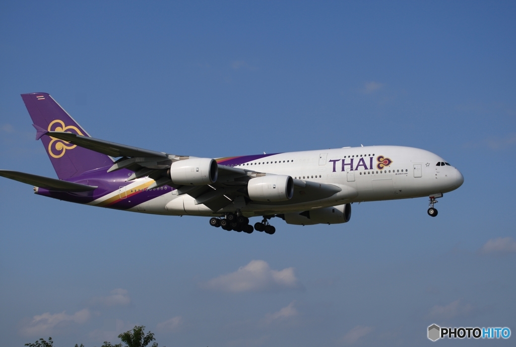 着陸　Thai A380-841 