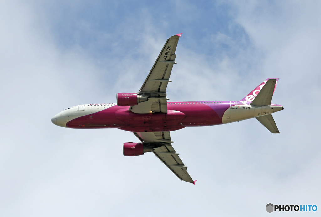 peach A320-214 JA807P 離陸 