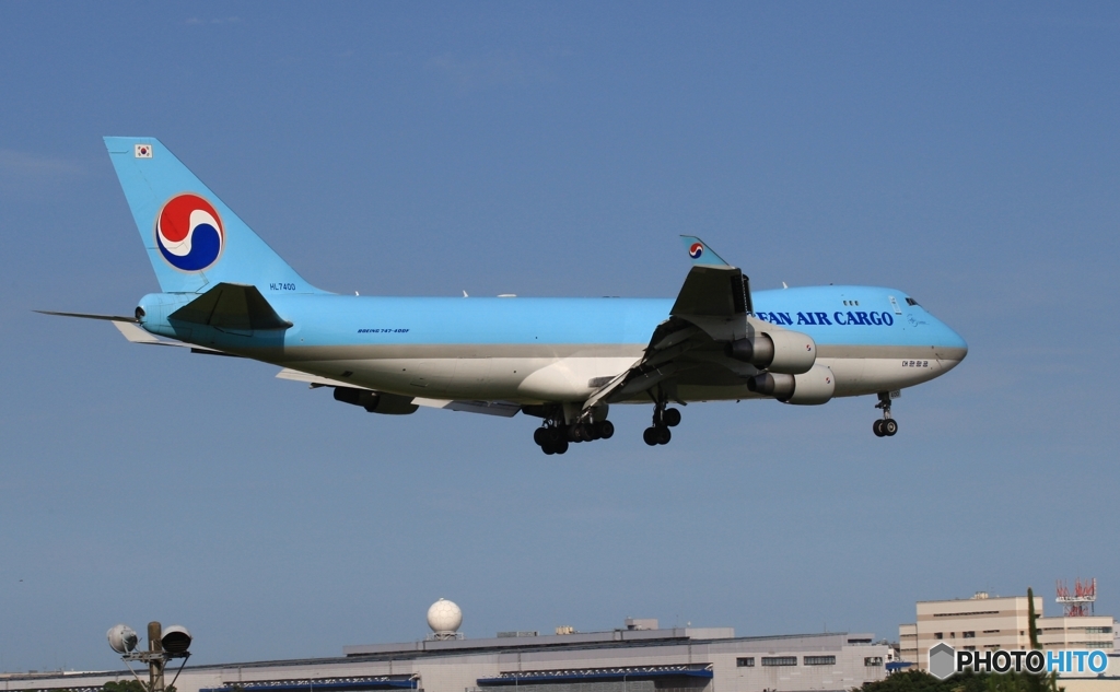 KOREAN Cargo 747-400F 到着　	