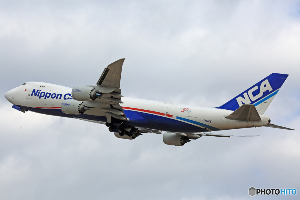 NCA 747-8KZF JA13KZ 離陸 