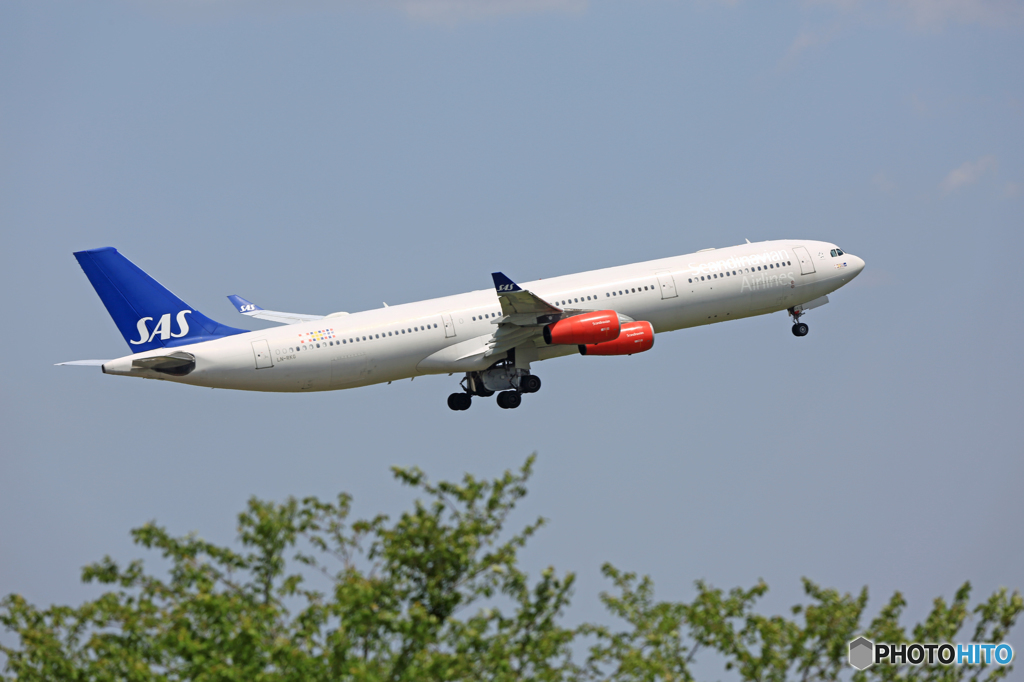 出発 SAS A340-313 LN-RKG