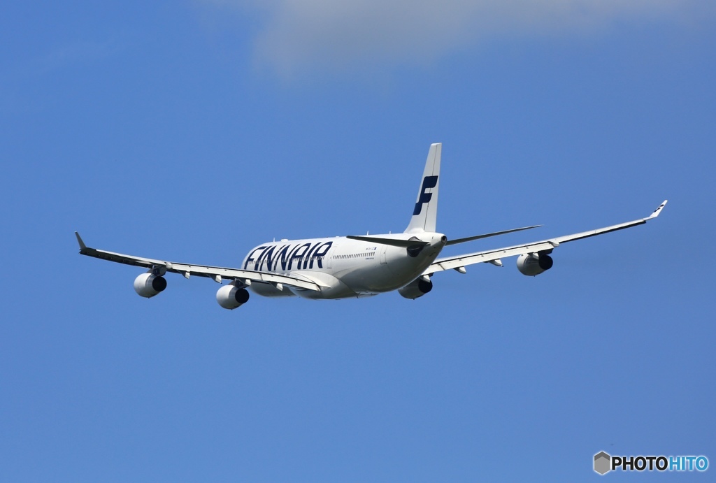 離陸　Finnair A340-313 OH-LQC