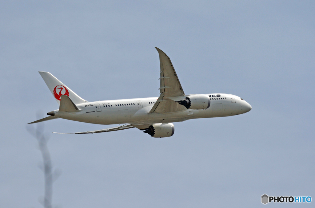 JAL 787-8 JA836J 飛び立ち　