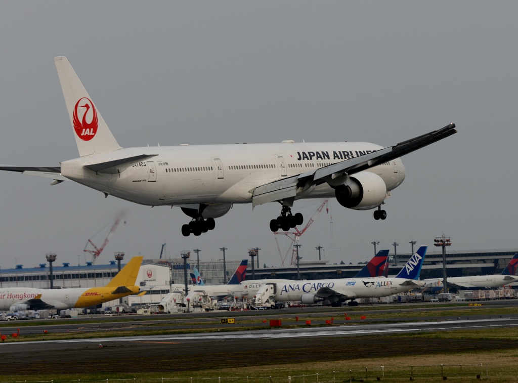 JAL 777-300ER 到着　