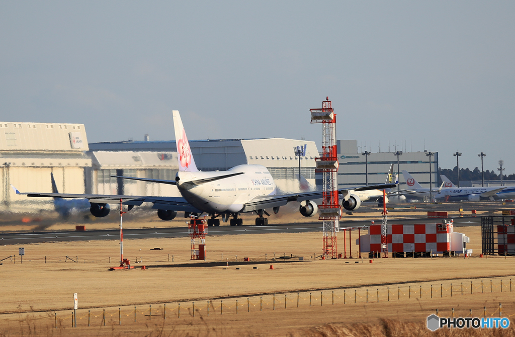 離陸 CHINA 747-400 ジャンボ保存委員会