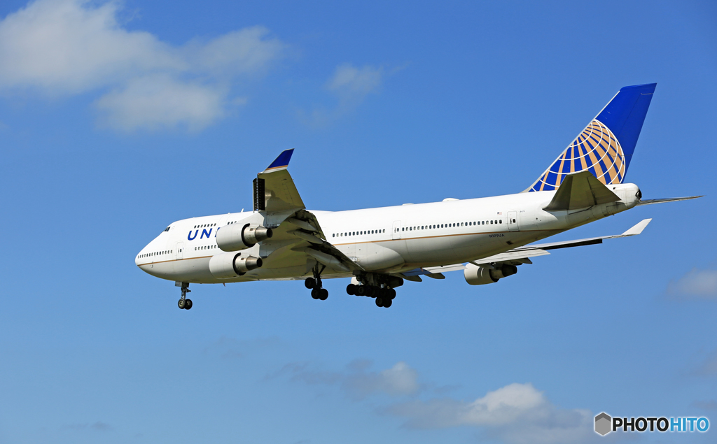 「青空」United 747-400 N179UA/ジャンボ保存委員会 
