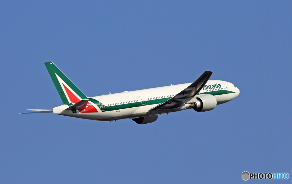 Alitalia 777-200 EI-ISB 離陸 