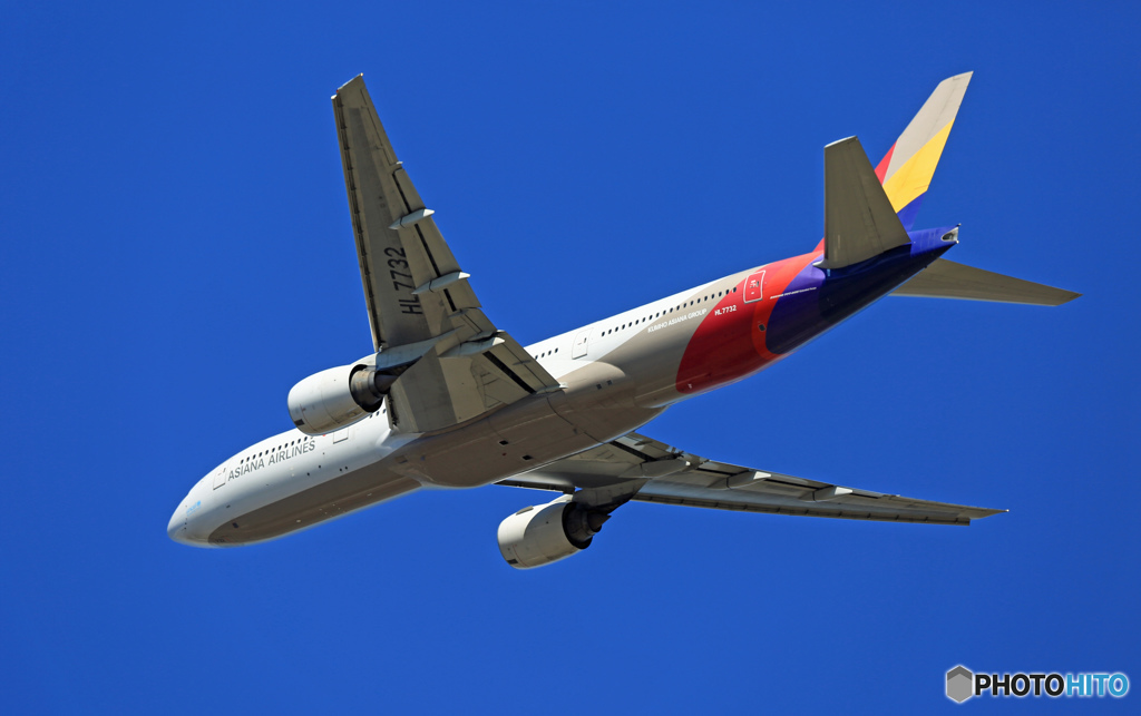 ASIANA 777-28E HL7732 出発 