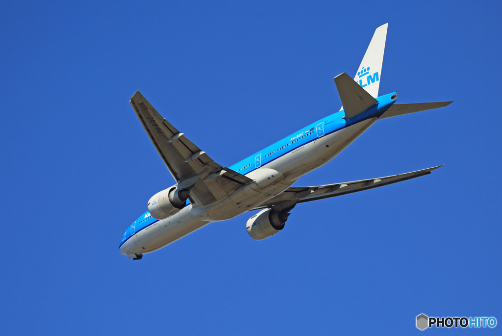「すかい」 KLM 777-206 PH-BQC 飛び立ち