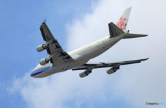 「SKY」 China 747-400 B-18701 離陸 「SKY」 China 747-400 B-18701 離陸