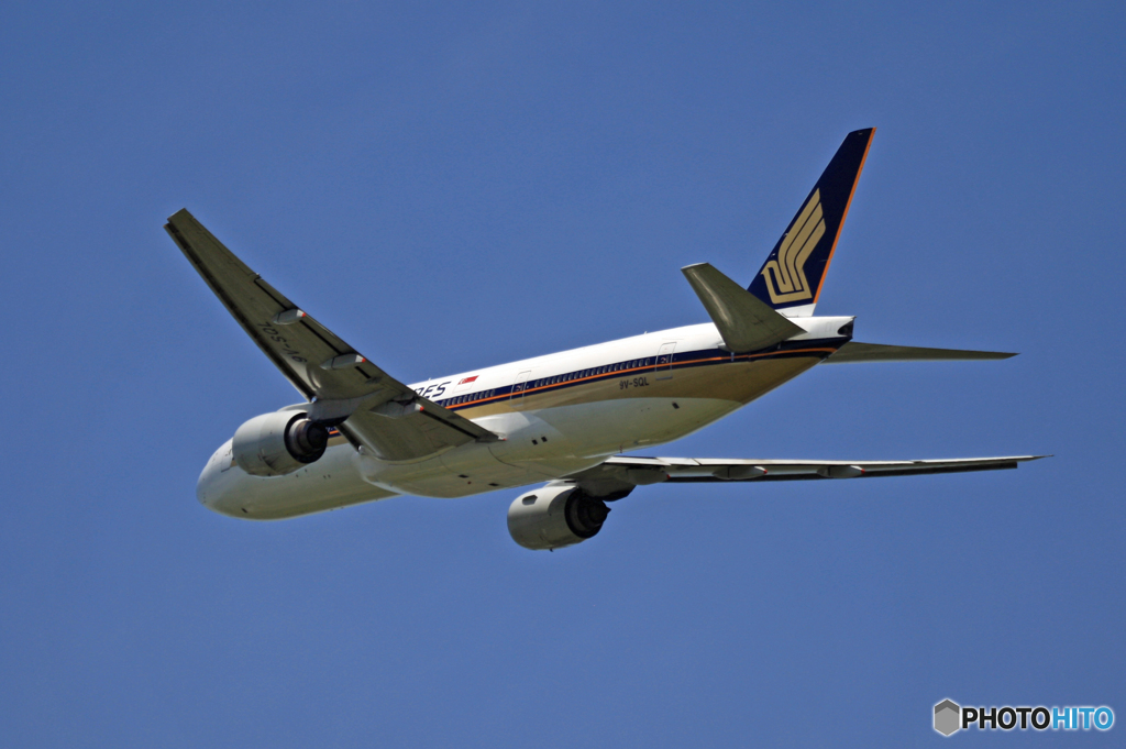 離陸 Singapore 777-212 9V-SQL