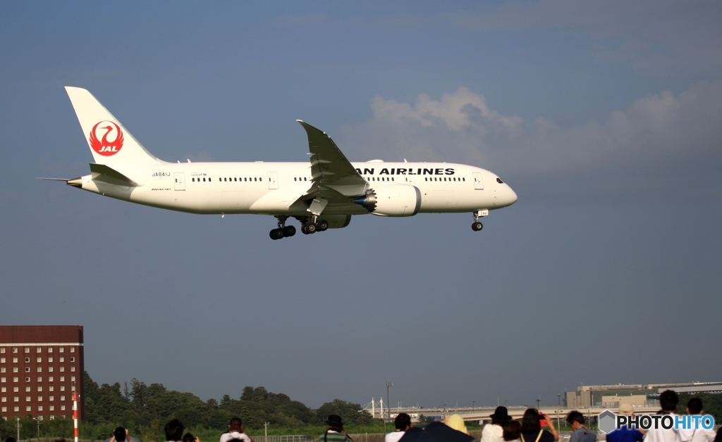 JAL 787-8 到着　