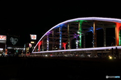 盛岡・開運橋ライトアップ