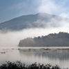 秋彩探し - 霧の御所湖2