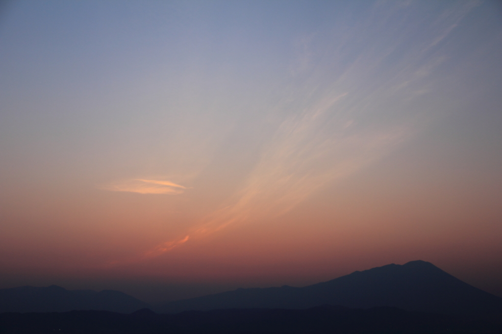 120627夕焼の岩手富士2