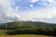 上外川高原牧場　- 風力発電2