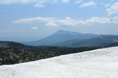 残雪と裏岩手山