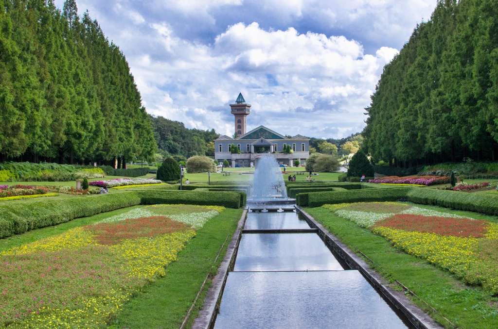 神奈川県立相模原公園の噴水HDR2