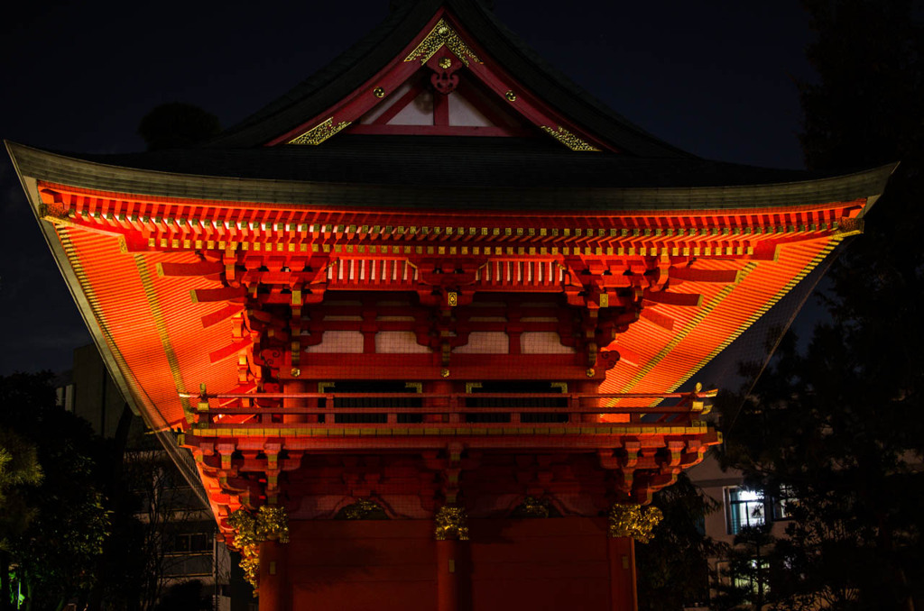 夜の穴八幡宮@東京早稲田