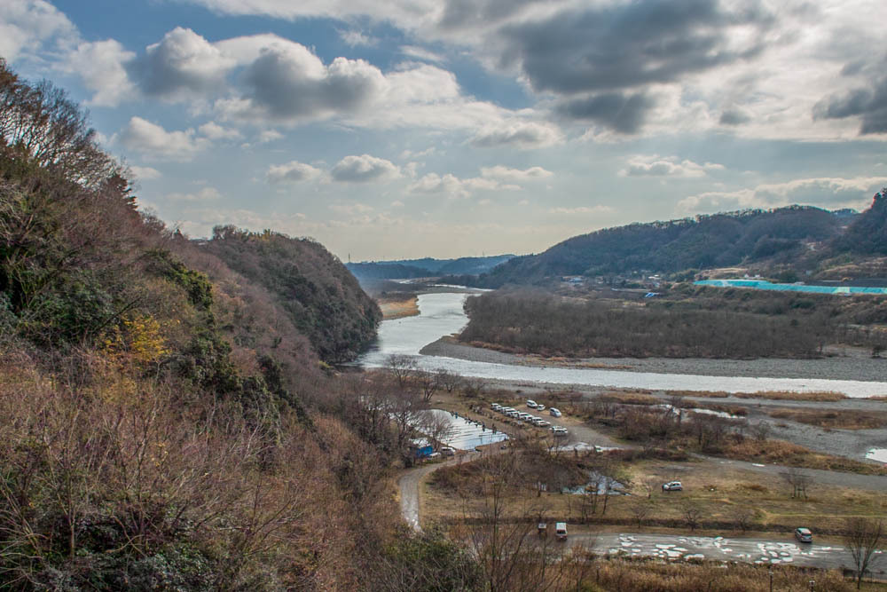 神奈川県相模原市緑区大島付近の相模川の今日