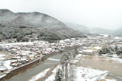 小京都　降雪