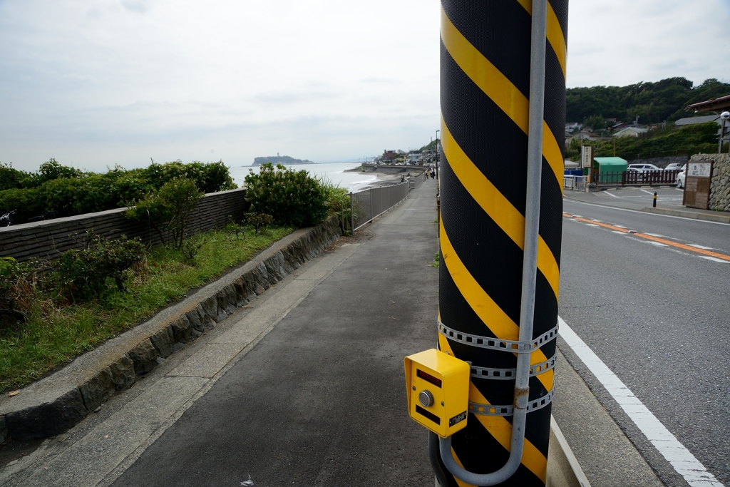 信号の押しボタン